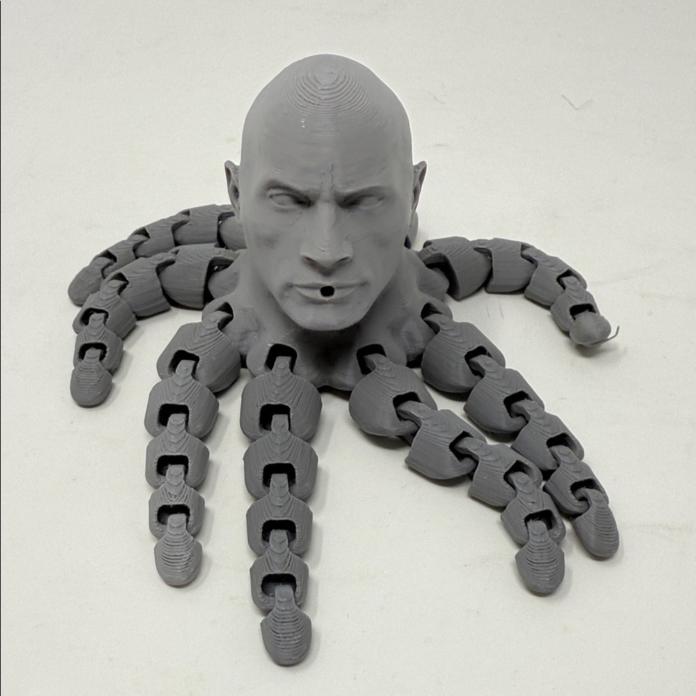 3D Printed Gray Roctopus